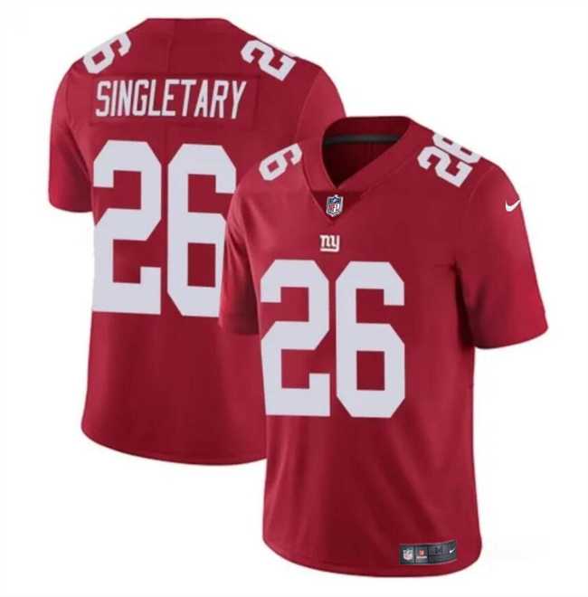 Men & Women & Youth New York Giants #26 Devin Singletary Red Vapor Untouchable Limited Stitched Jersey->new york giants->NFL Jersey